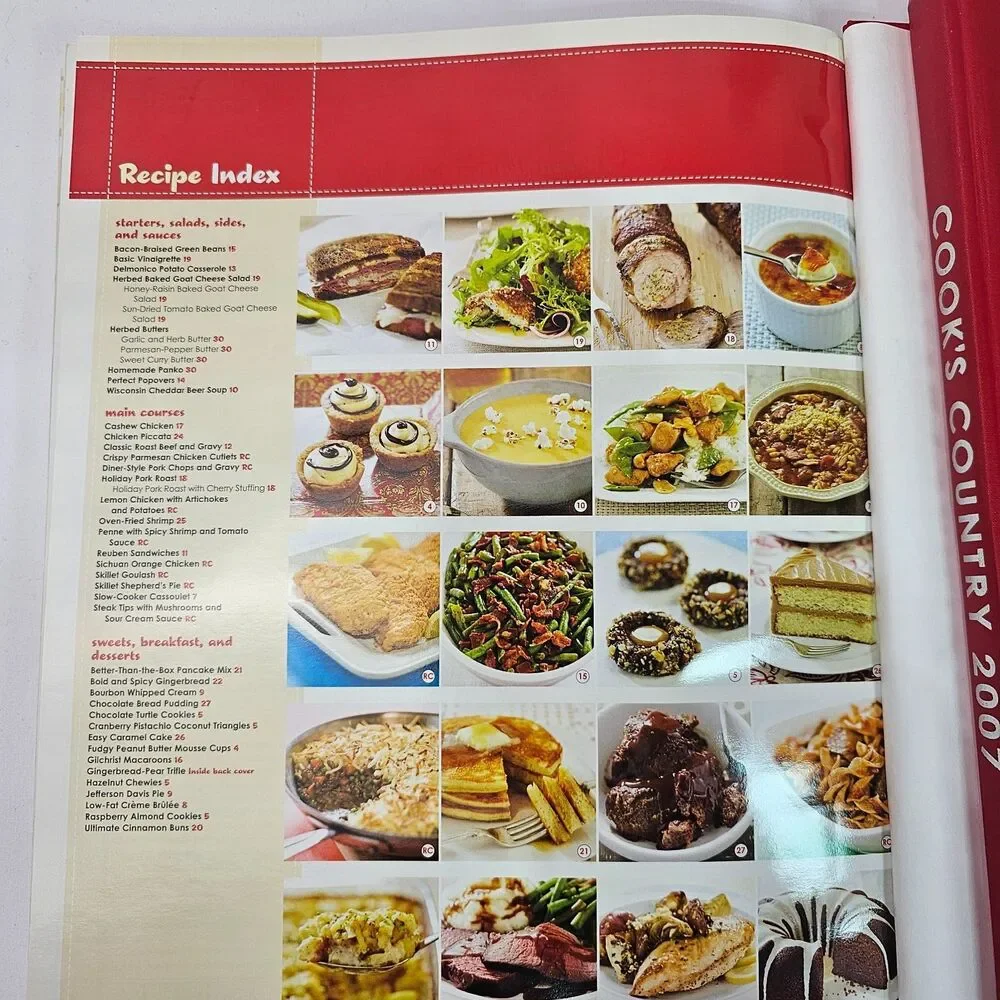 Cook's Country Annual Cookbook Set 2007 2008 2009 Hardcover Recipe Books